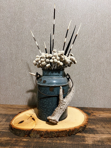 Porcupine Antler Vase